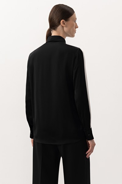 Блузка VASSA&Co, пол женский, цвет черный, фото №5