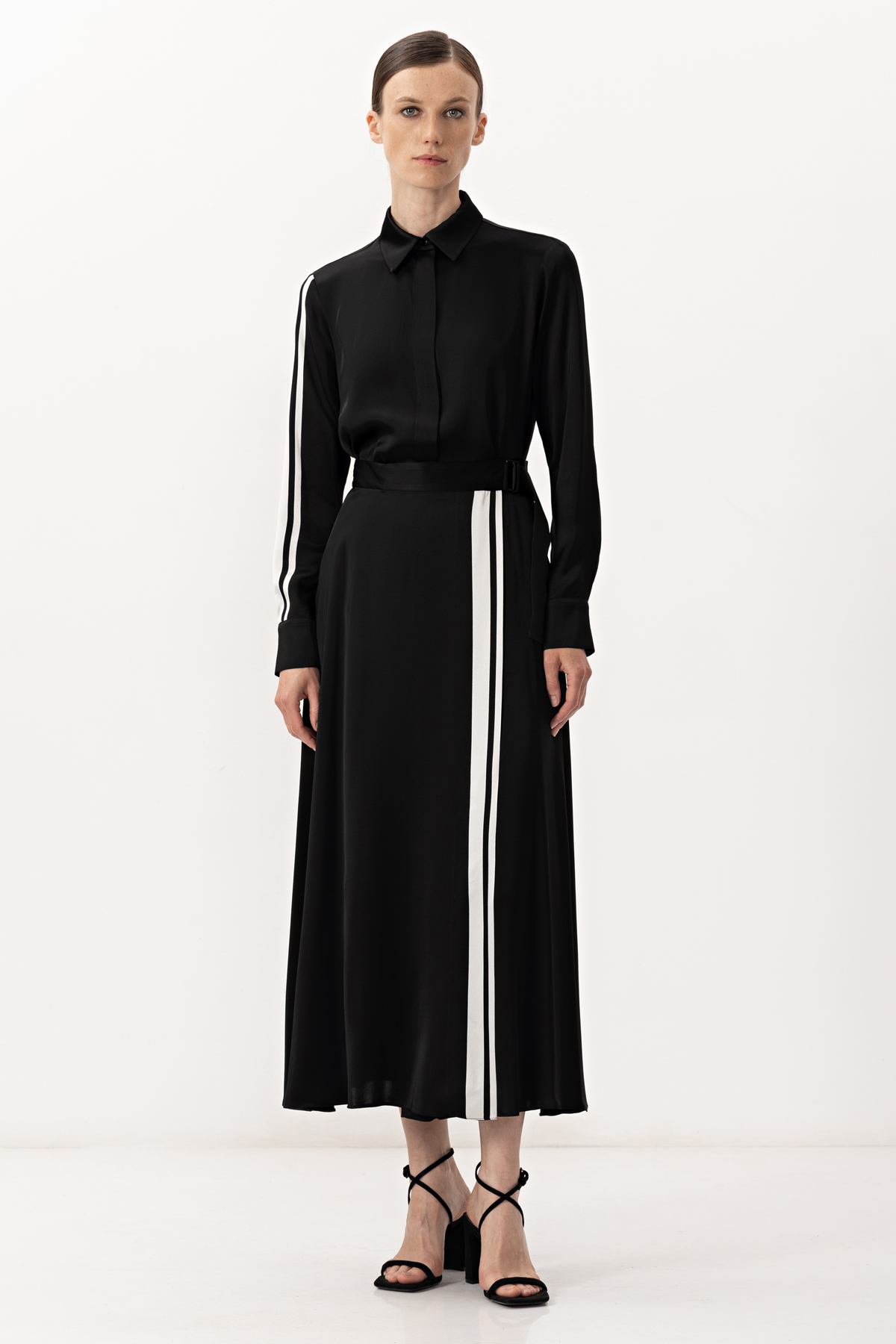 Блузка VASSA&Co, пол женский, цвет черный