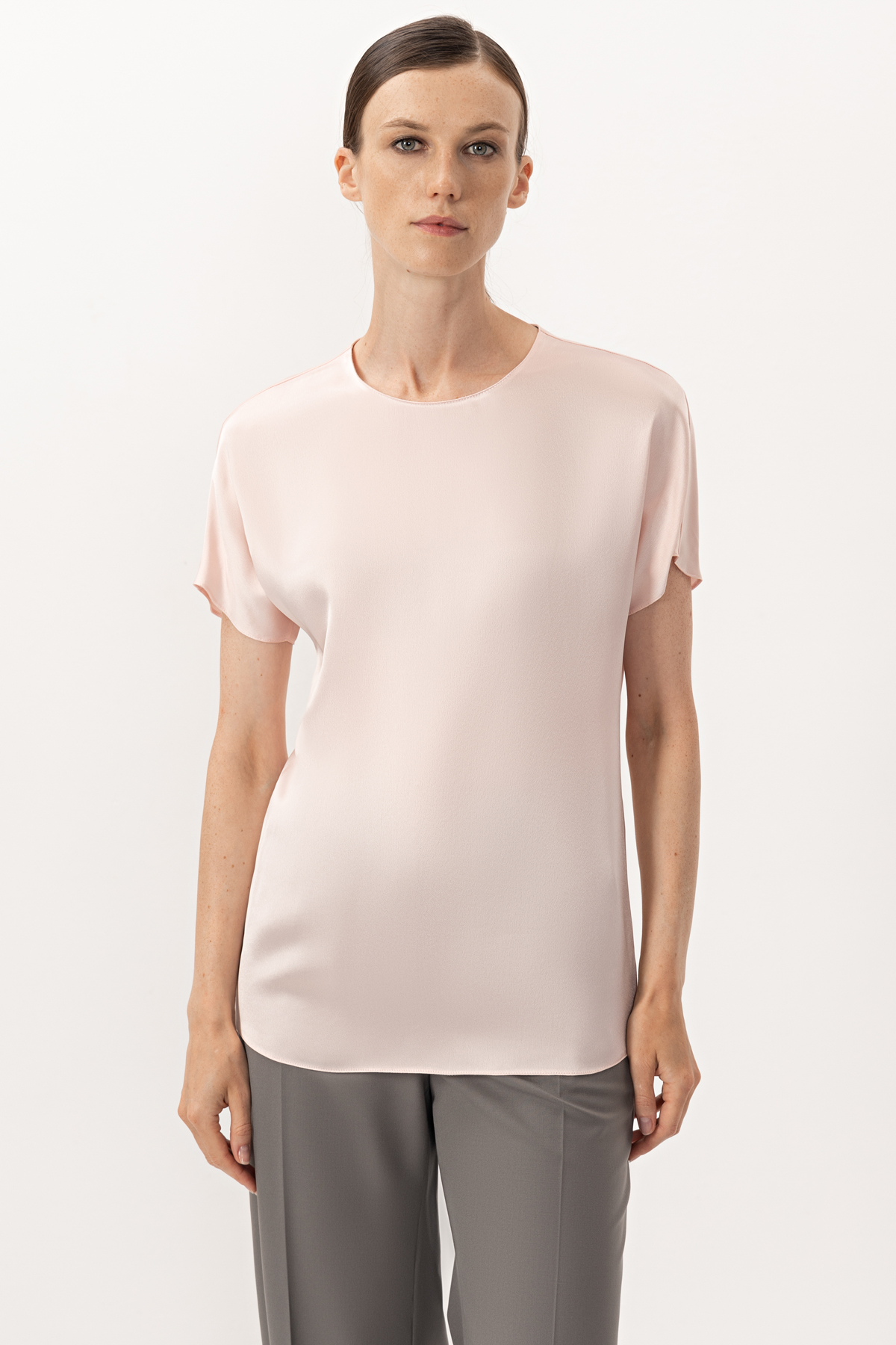 Блузка VASSA&Co, пол женский, цвет розовый