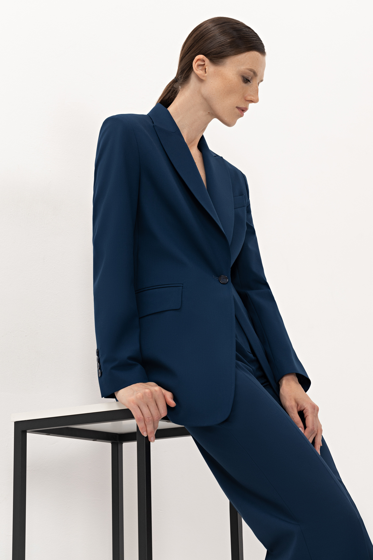 Жакет VASSA&Co, пол женский, цвет синий