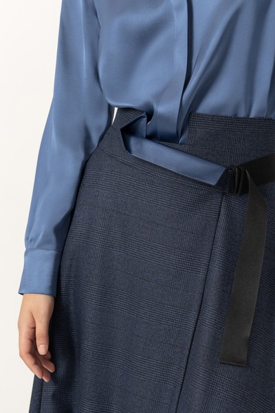 Юбка VASSA&Co, пол женский, цвет синий, фото №5