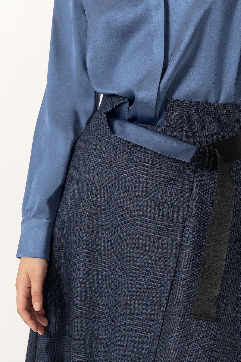 Skirt VASSA&Co, пол female, цвет Синий, фото №5