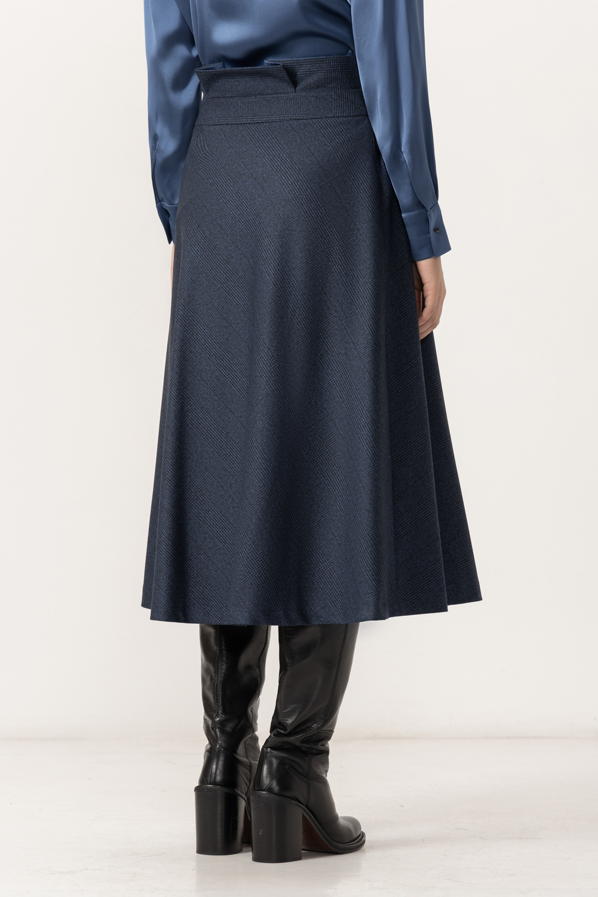 Skirt VASSA&Co, пол female, цвет Синий