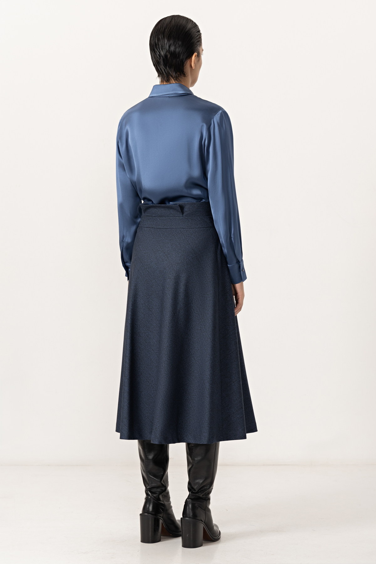 Skirt VASSA&Co, пол female, цвет Синий