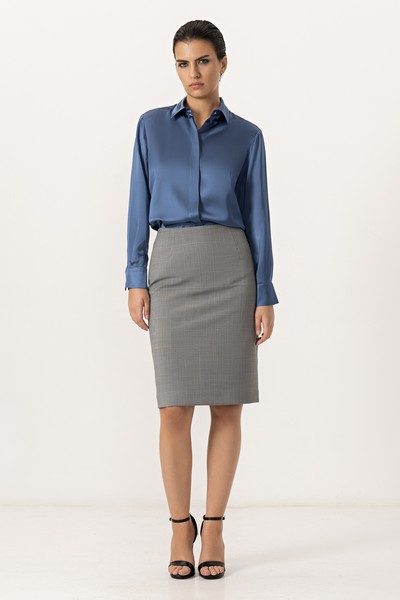 Юбка VASSA&Co, пол женский, цвет серый, фото №3