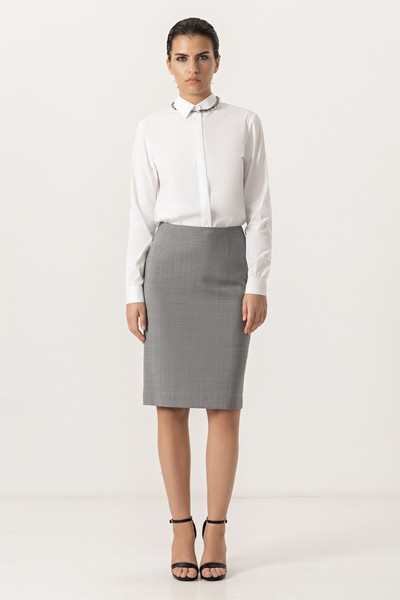 Юбка VASSA&Co, пол женский, цвет серый, фото №2