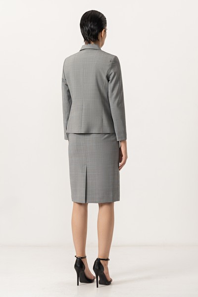 Жакет VASSA&Co, пол женский, цвет серый, фото №4