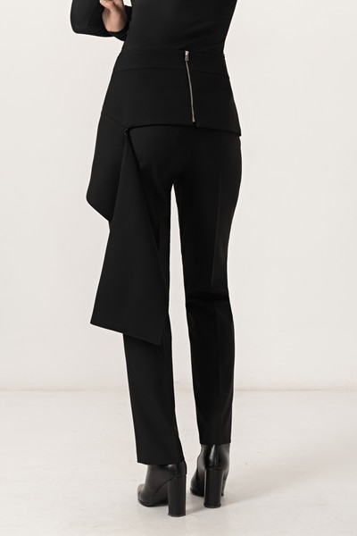 Асимметричный пояс VASSA&Co, пол женский, цвет черный, фото №11