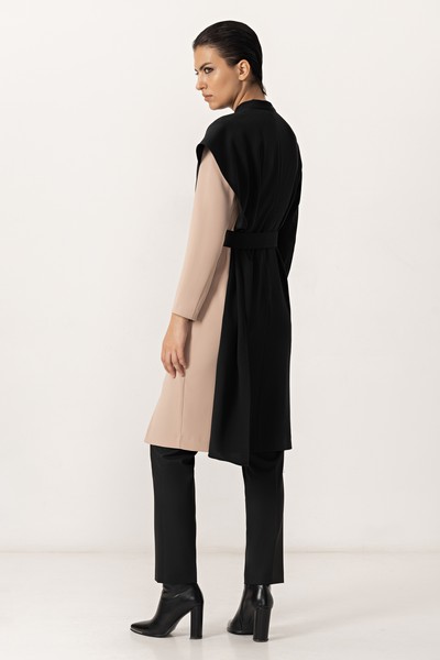 Платье с драпировкой VASSA&Co, пол женский, цвет черный, фото №4