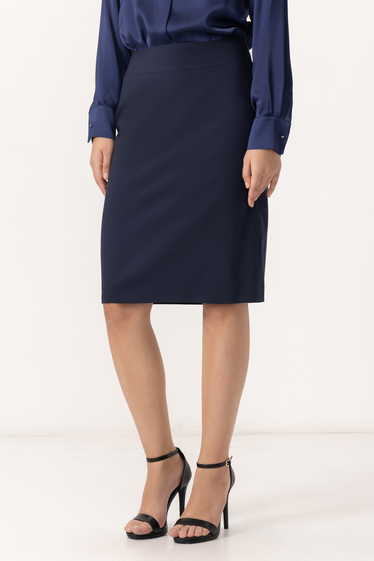 Юбка VASSA&Co, пол женский, цвет синий