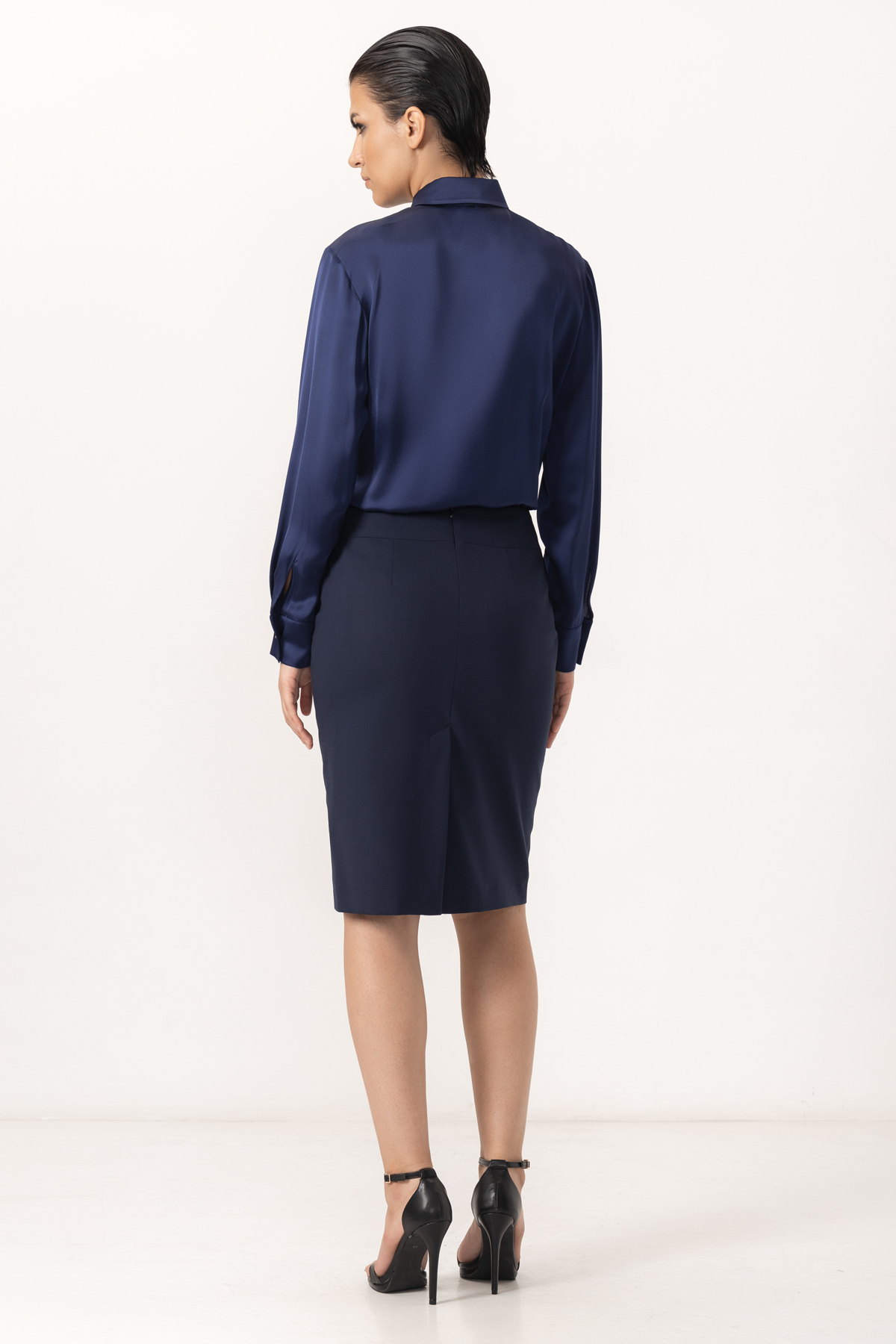 Юбка VASSA&Co, пол женский, цвет синий