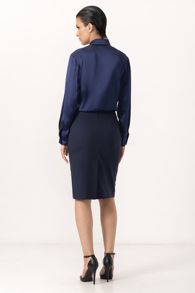 Юбка VASSA&Co, пол женский, цвет синий, фото №5