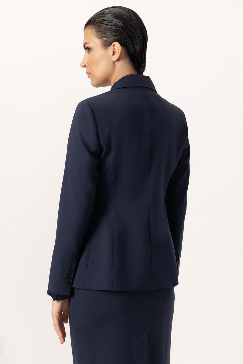 Жакет VASSA&Co, пол женский, цвет синий, фото №3