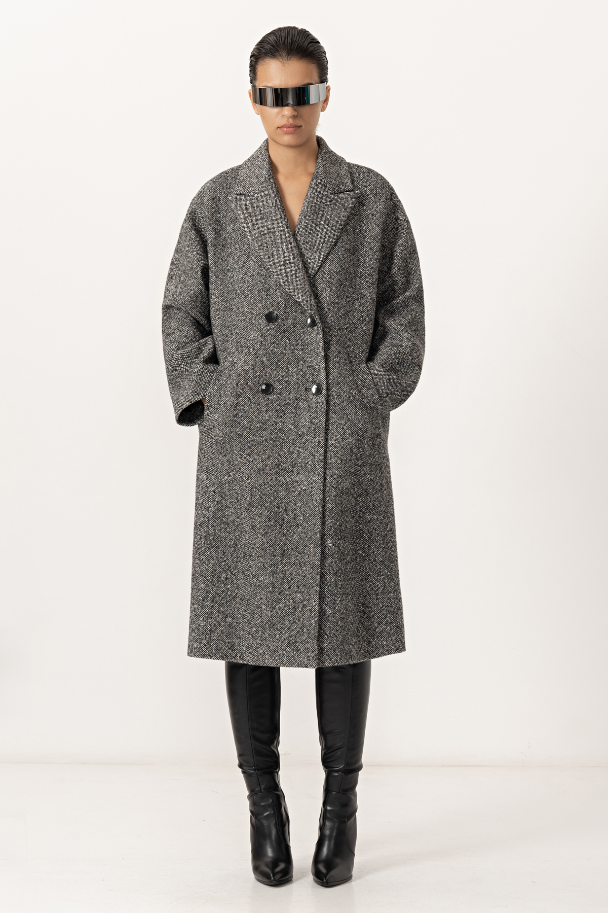Coat VASSA&Co, пол female, цвет Black