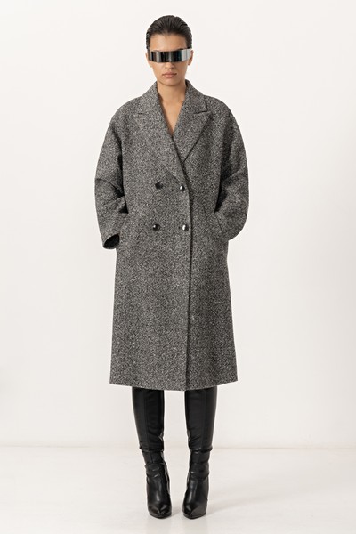 Coat VASSA&Co, пол female, цвет black, фото №4