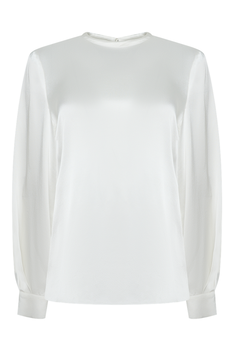 Блузка VASSA&Co, пол женский, цвет белый, фото №7