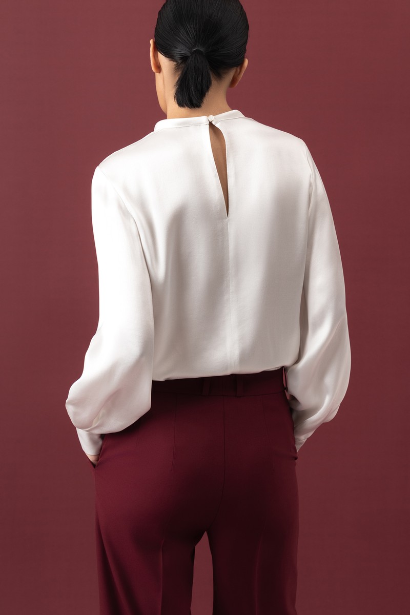 Блузка VASSA&Co, пол женский, цвет белый, фото №5