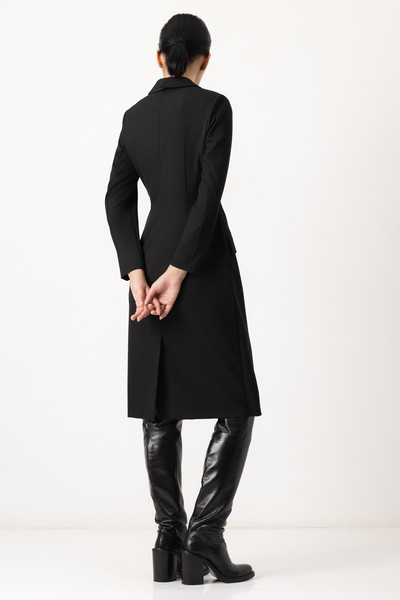 Платье VASSA&Co, пол женский, цвет черный, фото №4