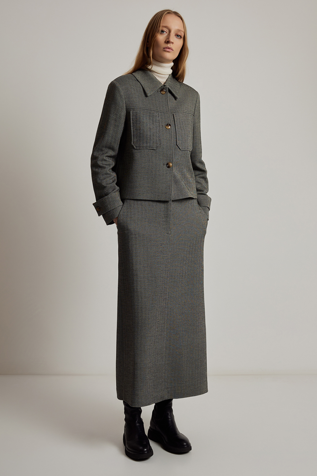 Юбка VASSA CODE, пол женский, цвет серый