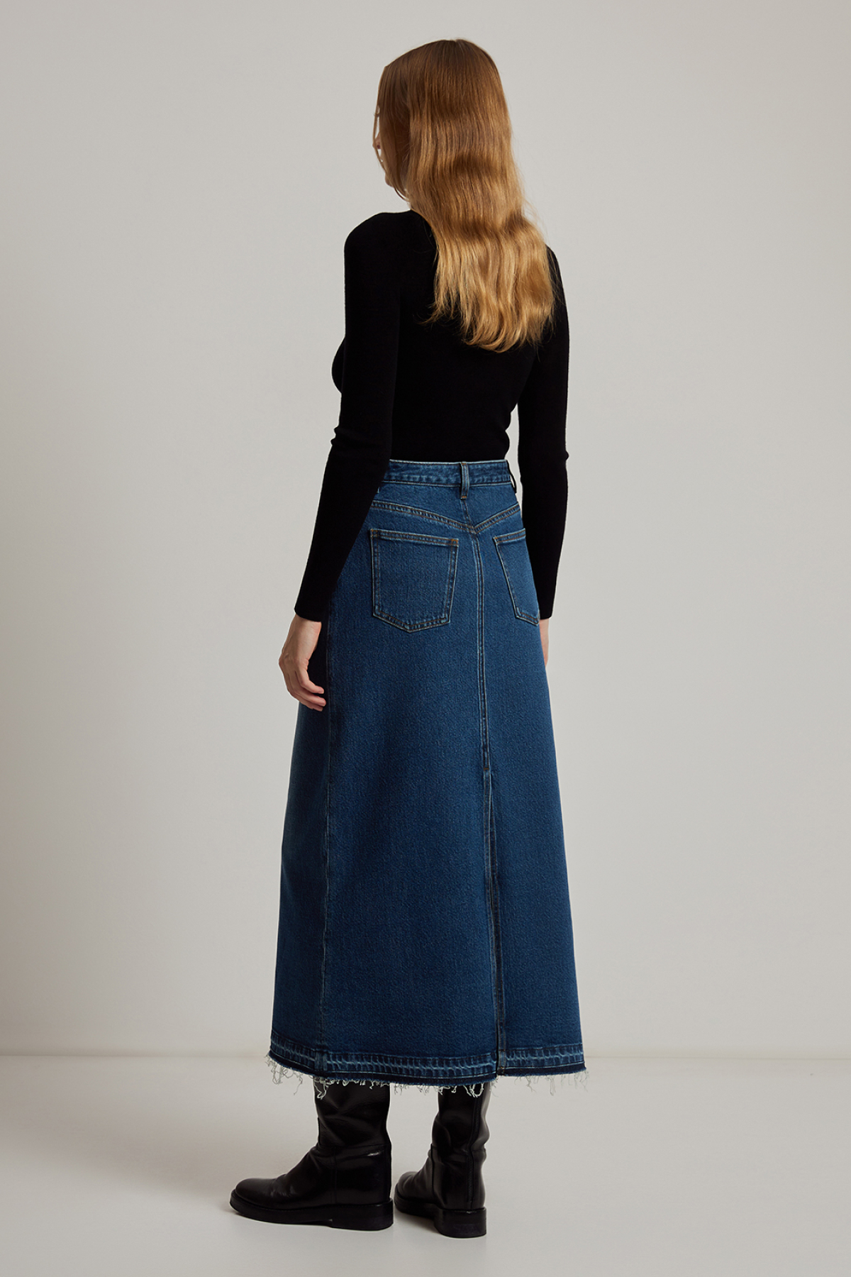 Skirt VASSA CODE, пол female, цвет синий