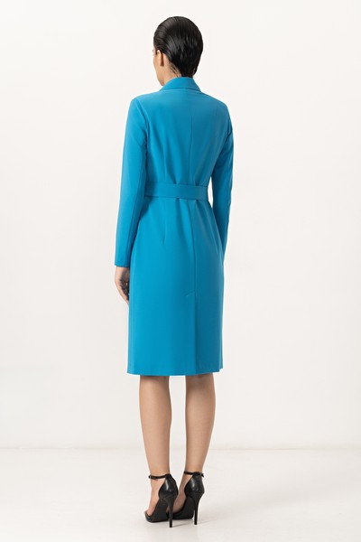 Платье-жакет VASSA&Co, пол женский, цвет голубой, фото №5