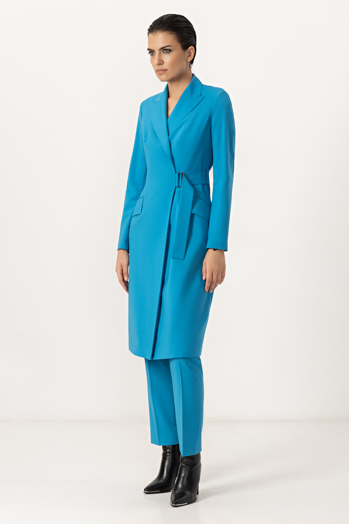 Платье-жакет VASSA&Co, пол женский, цвет голубой