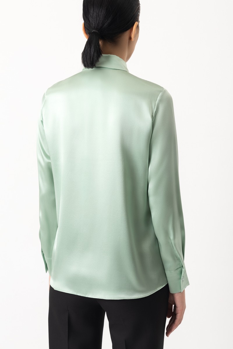Blouse VASSA&Co, пол female, цвет Зеленый, фото №5