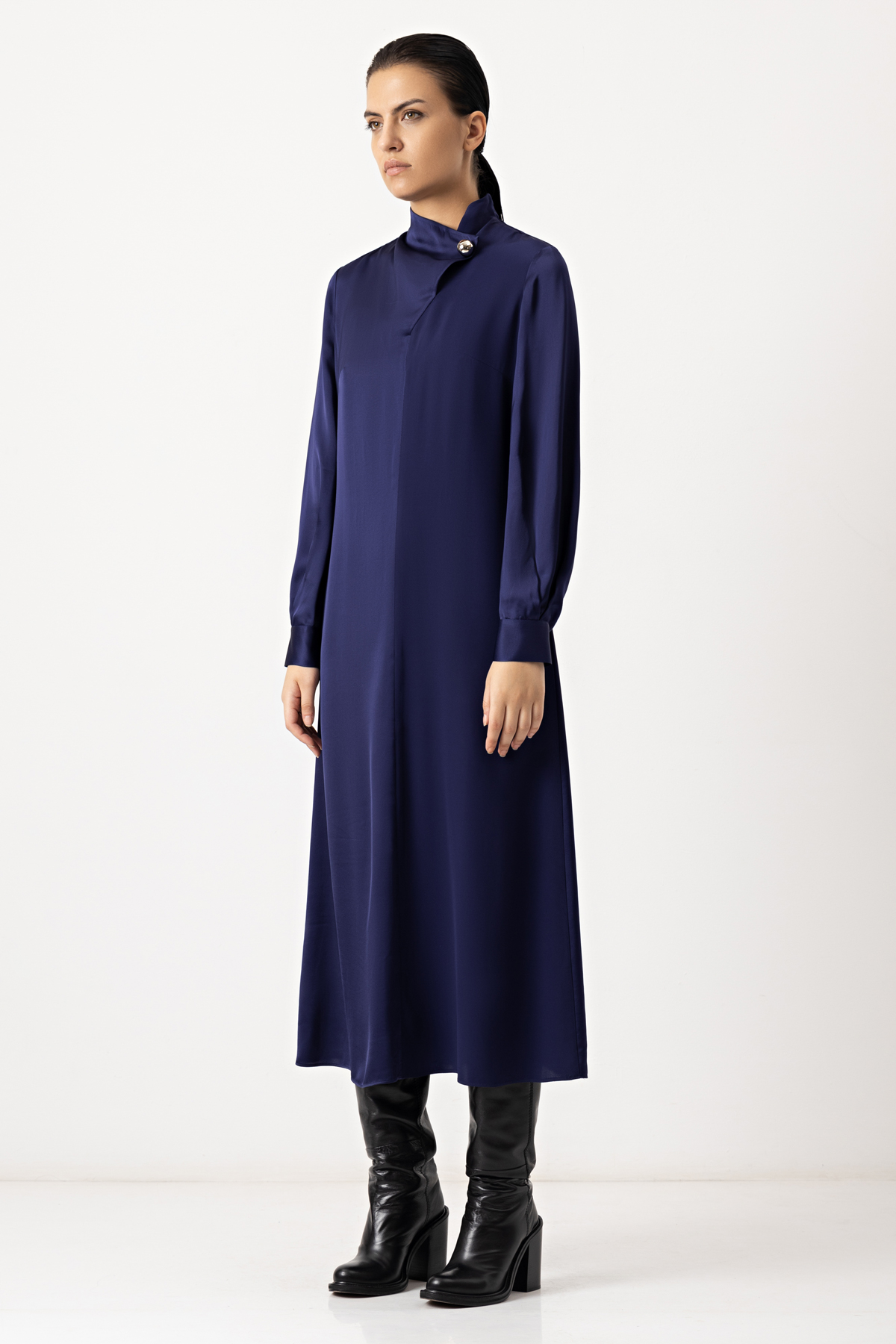 Платье VASSA&Co, пол женский, цвет синий