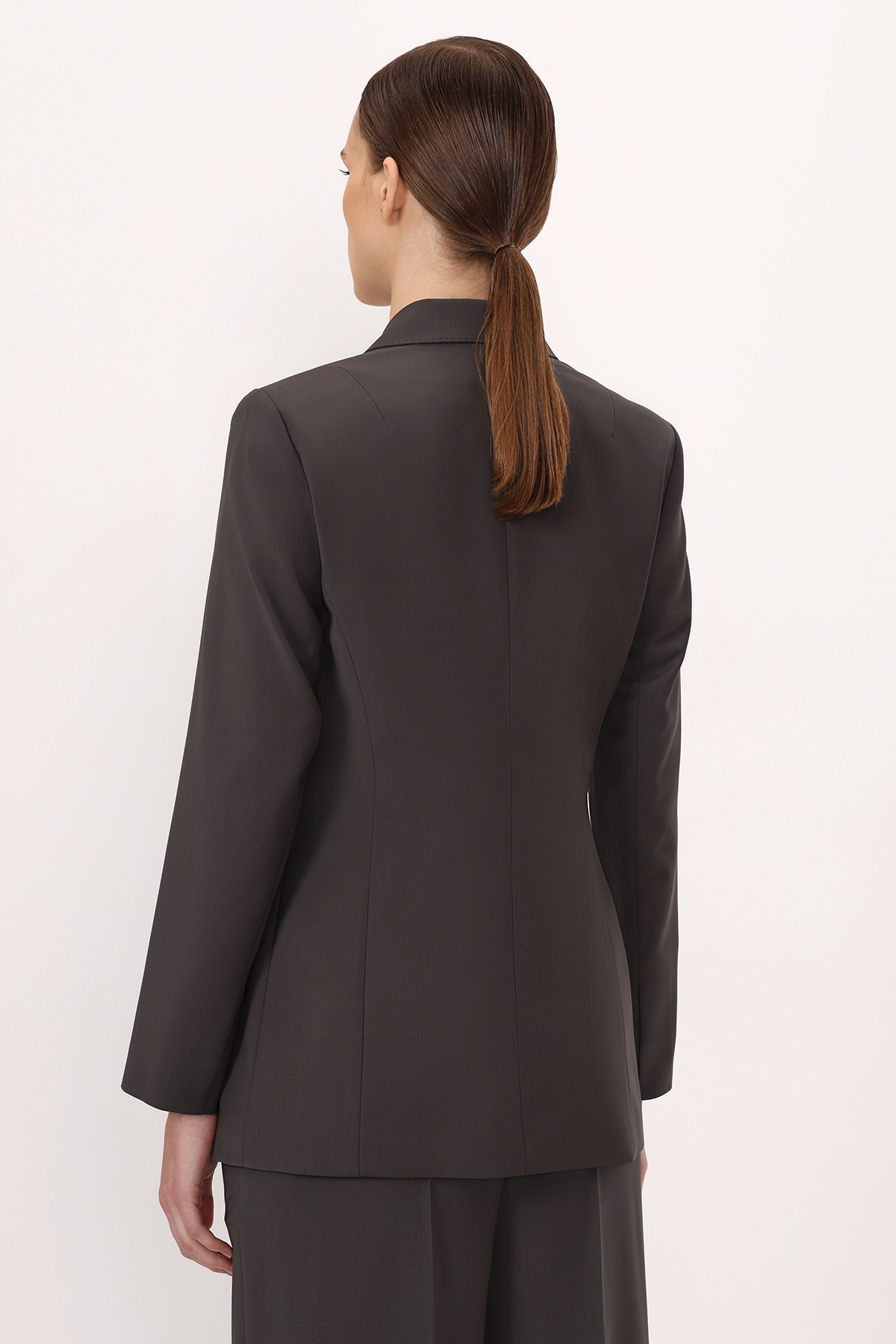 Двубортный жакет VASSA&Co, пол женский, цвет коричневый