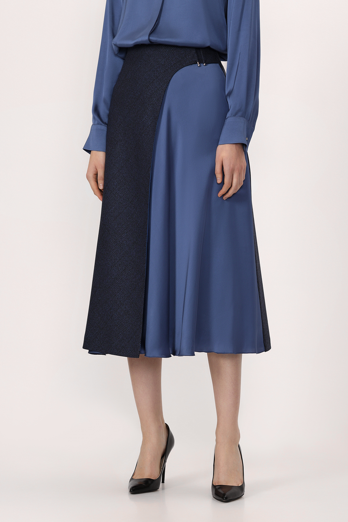 Юбка VASSA&Co, пол женский, цвет синий