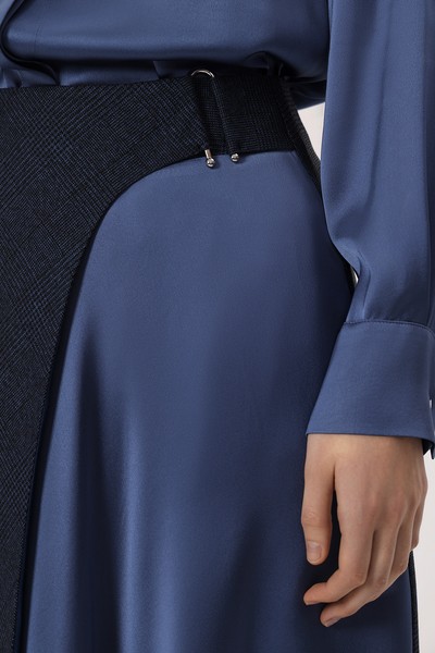 Skirt VASSA&Co, пол female, цвет синий, фото №5