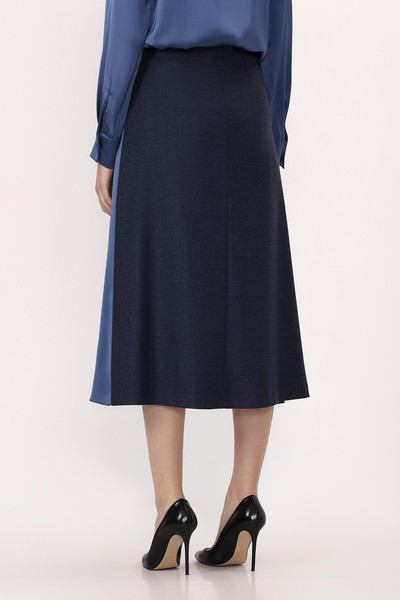 Skirt VASSA&Co, пол female, цвет синий, фото №2