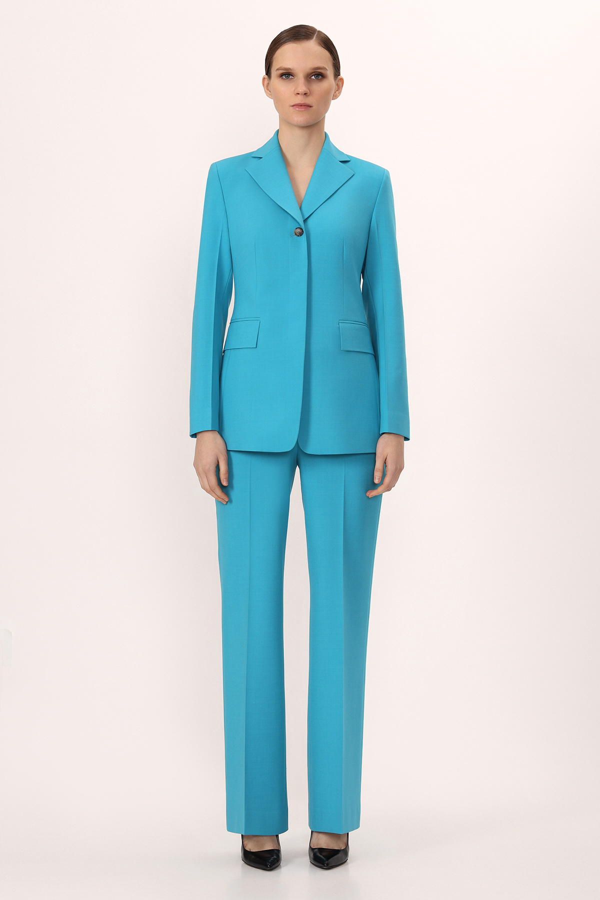 Жакет VASSA&Co, пол женский, цвет голубой