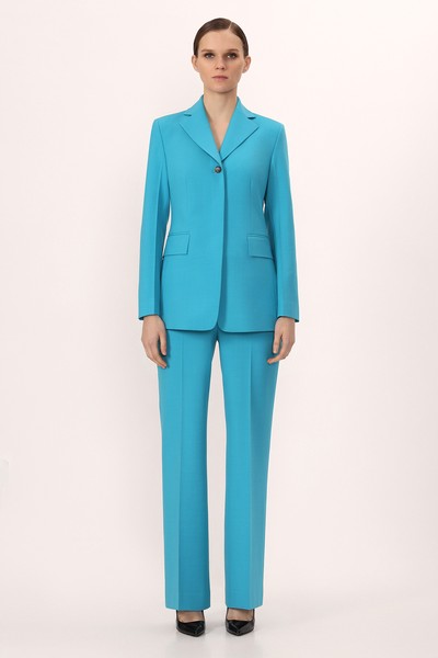 Жакет VASSA&Co, пол женский, цвет голубой, фото №2