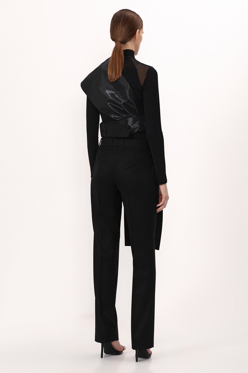 Vest VASSA&Co, пол female, цвет black, фото №5