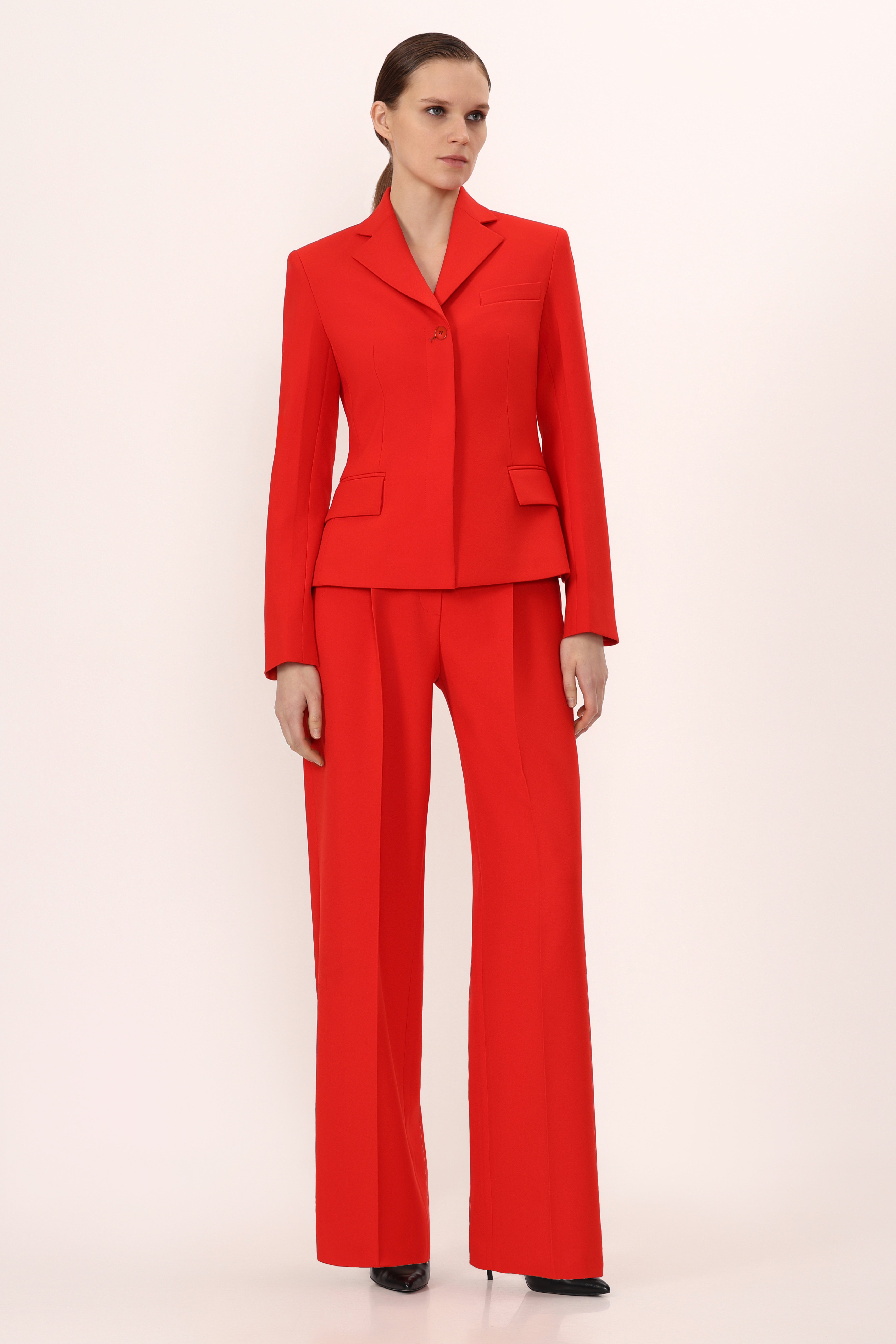 Жакет с супатной застежкой VASSA&Co, пол женский, цвет красный