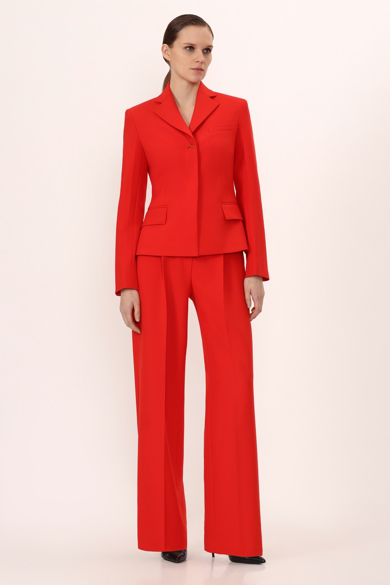 Жакет с супатной застежкой VASSA&Co, пол женский, цвет красный, фото №3