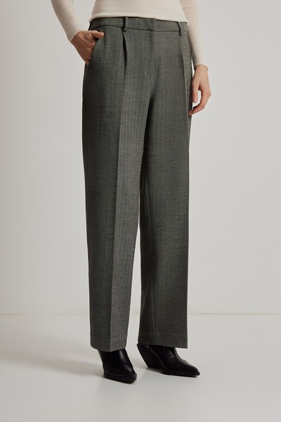 Брюки VASSA CODE, пол female, цвет серый, фото №6