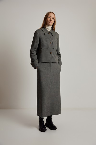 Жакет VASSA CODE, пол женский, цвет серый, фото №2