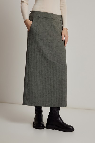 Юбка VASSA CODE, пол женский, цвет серый, фото №3