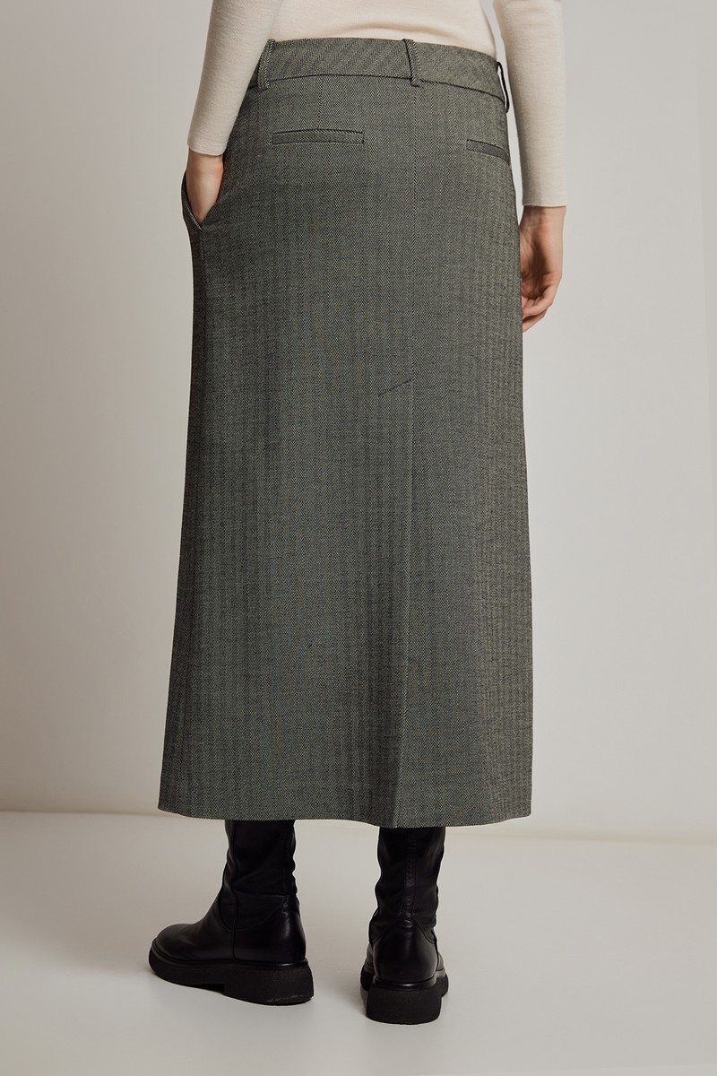 Юбка VASSA CODE, пол женский, цвет серый, фото №2