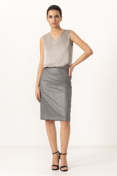 Топ VASSA&Co, пол female, цвет серый, фото №3