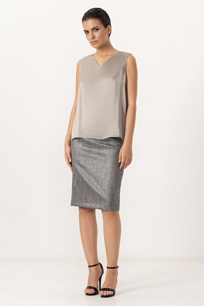 Топ VASSA&Co, пол female, цвет серый, фото №4