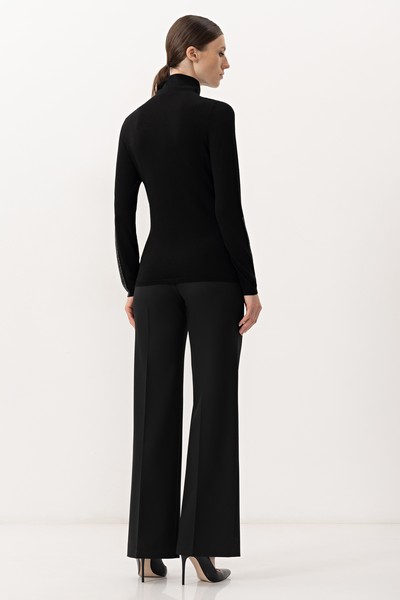 Водолазка с люрексом VASSA&Co, пол female, цвет black, фото №2