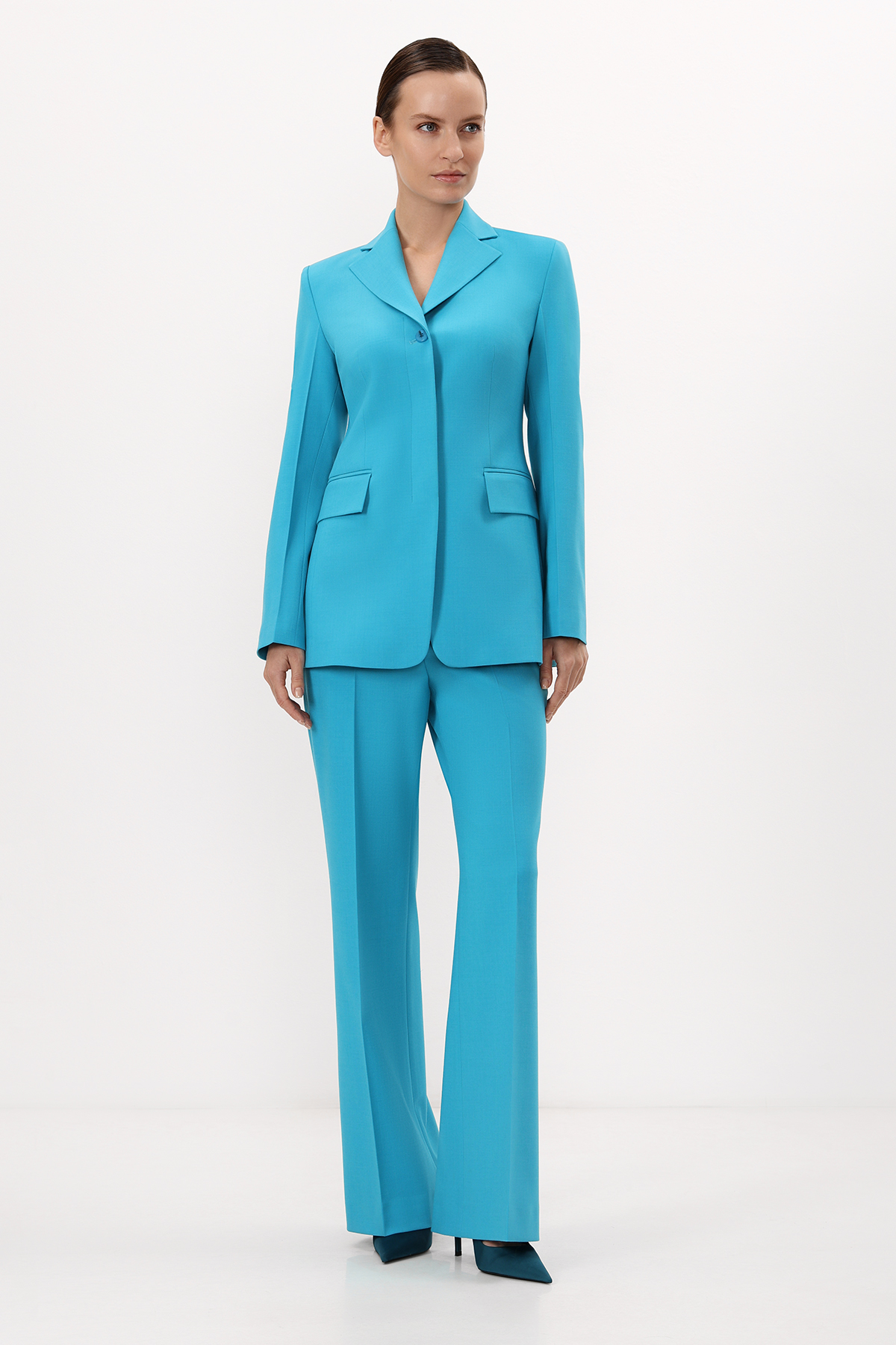 Брюки VASSA&Co, пол женский, цвет голубой