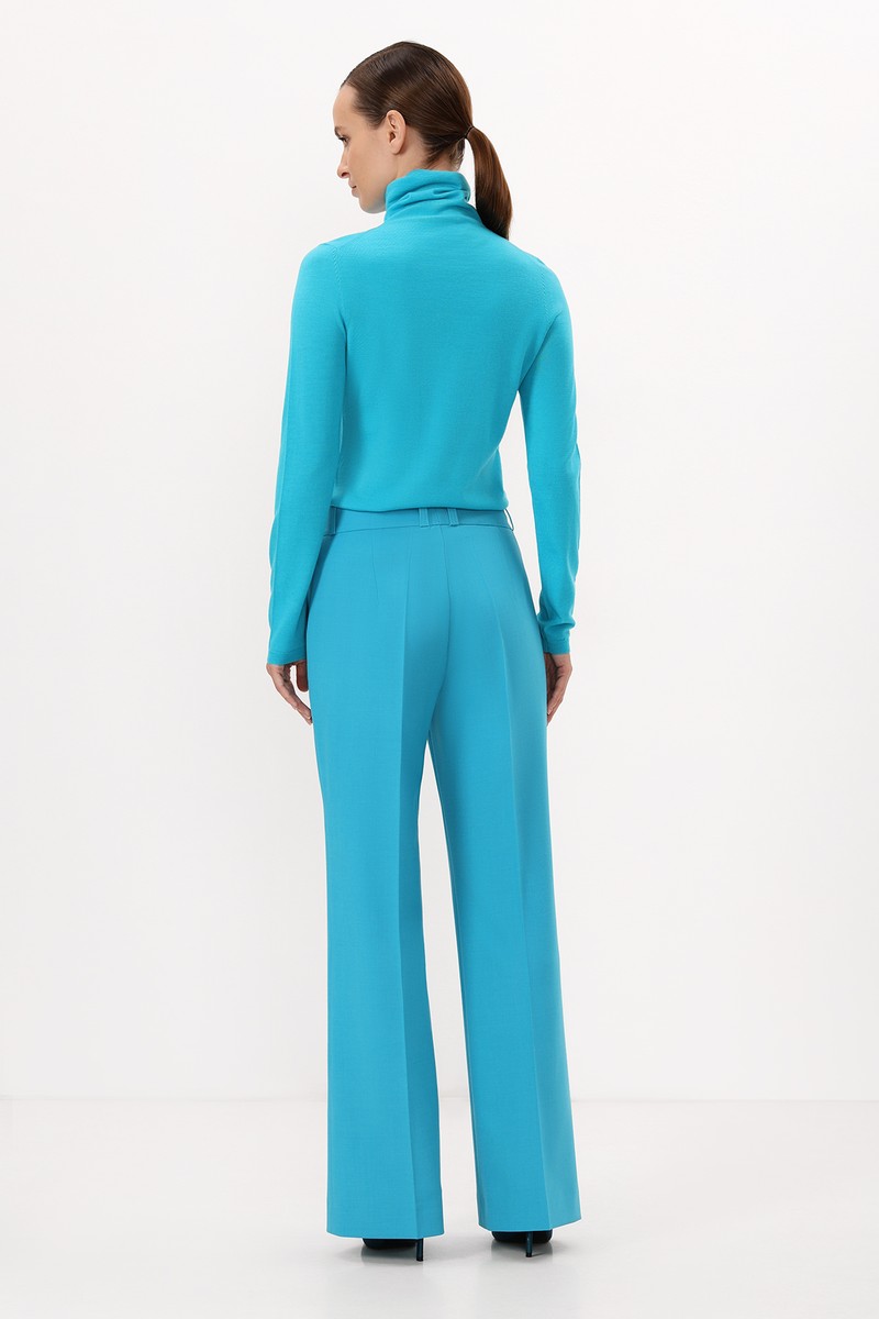 Брюки VASSA&Co, пол женский, цвет голубой, фото №4