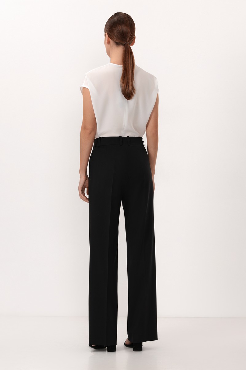 Брюки VASSA&Co, пол женский, цвет черный, фото №2