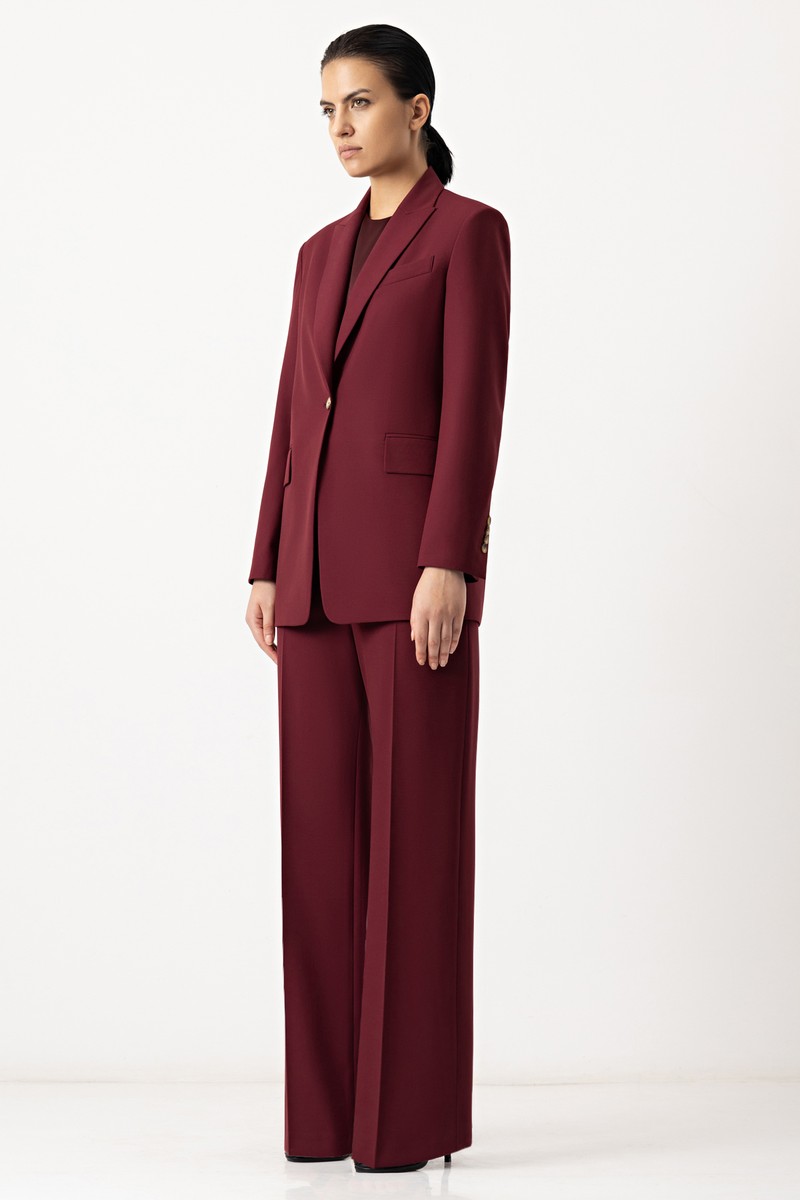 Брюки VASSA&Co, пол женский, цвет красный, фото №4