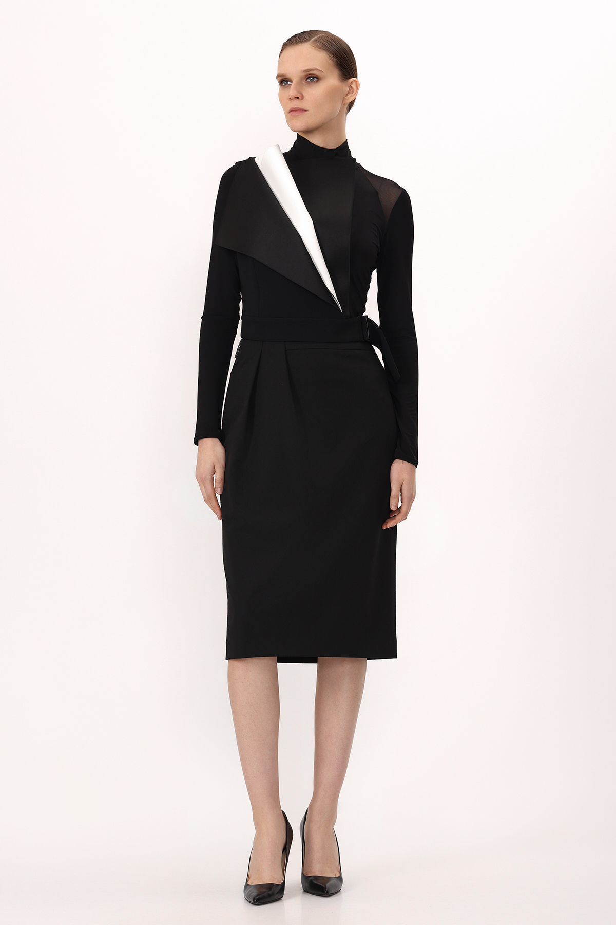 Жилет на одно плечо VASSA&Co, пол женский, цвет черный