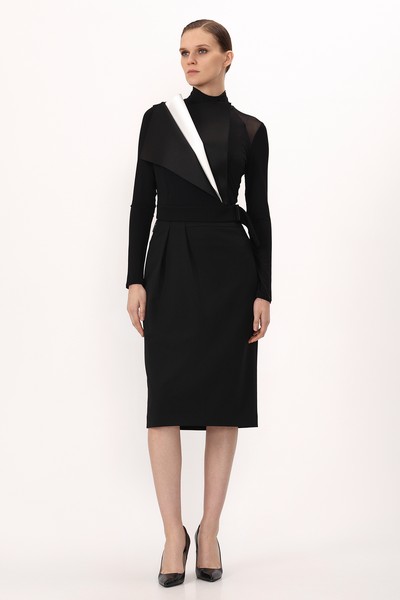 Жилет на одно плечо VASSA&Co, пол female, цвет black, фото №5